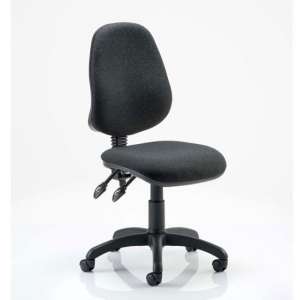 Eclipse Plus II Fabric Office Chair In Charcoal No Arms