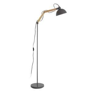 Ekota Fabric Shade Arched Floor Lamp In White