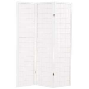 Elif Folding 3 Panels 120cm x 170cm Room Divider In White