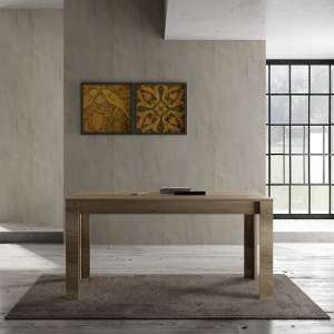 Ellie Wooden Dining Table Rectangular In Canyon Oak