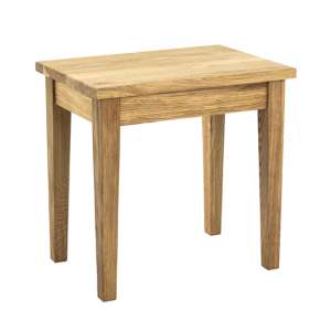 Eloy Small Wooden Side Table In Royal Oak