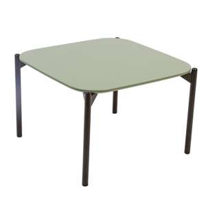 Elvar Square Wooden Coffee Table In Green