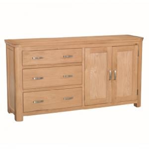 Empire Wooden Large Sideboard With 3 Drawers And 2 Doors