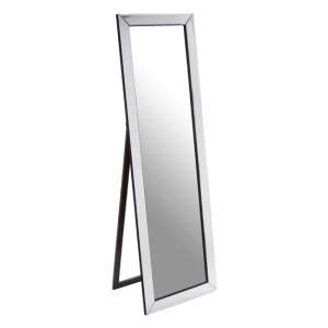 Emtin Floor Standing Dressing Mirror In Silver