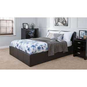 Eltham End Lift Ottoman King Size Bed In Black
