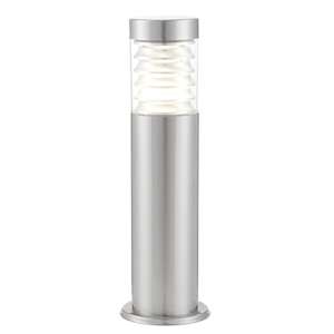 Equinox LED Outdoor Floor Post In Brushed Stainless Steel