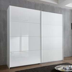Ernesto Sliding Door Wooden Wardrobe In White