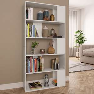 Errigal Wooden Bookcase And Room Divider In White