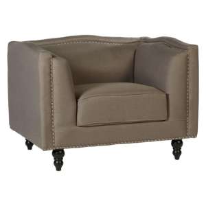Essence Upholstered Fabric Armchair In Mink