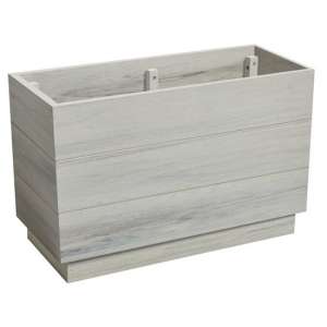 Etax Rectangular Wooden 75cm Planter In Whitewash