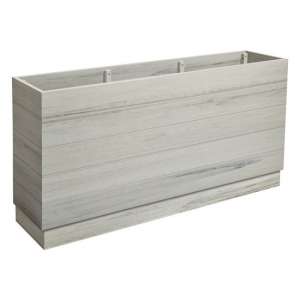 Etax Tall Rectangular Wooden 150cm Planter In Whitewash