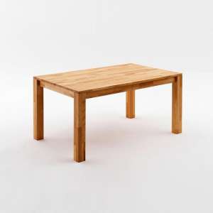 Ettrick Wooden Extendable Dining Table In Beech Heartwood