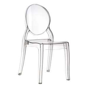 Everett Transparent Polycarbonate Dining Chair In Clear