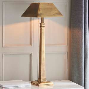 Farley Table Lamp In Solid Brass