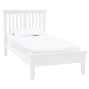 Ferndale Low Footboard Wooden Single Bed In White