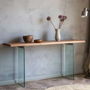 Ferndale Wooden Console Table In Grey