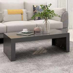 Fionn Rectangular Wooden Coffee Table In Grey