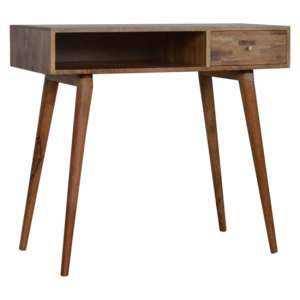 Flee Wooden Mixed Pattern Study Desk In Oak Ish