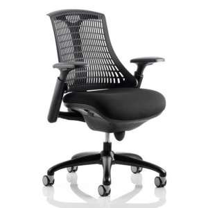Flex Task Office Chair In Black Frame With Black Back