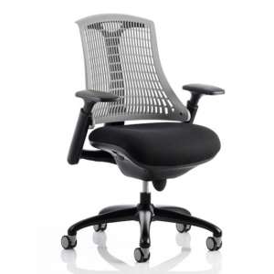 Flex Task Office Chair In Black Frame With Grey Back