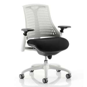 Flex Task Office Chair In White Frame With White Back