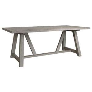Floyd Wooden 200cm Dining Table In Grey Oak