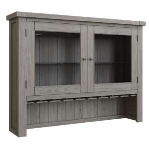 Floyd Large Wooden 2 Doors Dresser Top In Grey Oak