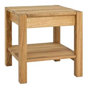 Fortworth Wooden Side Table In Oiled Oak