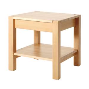 Fortworth Wooden Side Table In Steamed Beech