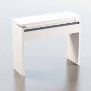 Garde Console Table In White And Black Gloss With LED Lights