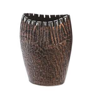 Garon Aluminium Small Decorative Vase In Bronze And Brown