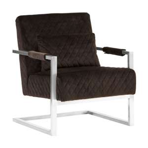 Gatbit Fabric Upholstered Armchair In Black