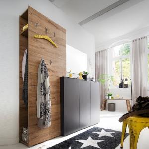 Genie Hallway Set 2 In Matt Anthracite And Natural Oak