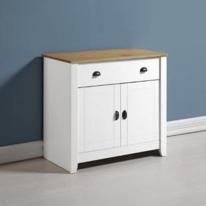 Ladkro Wooden Sideboard Rectangular In White And Oak