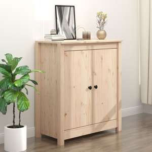 Giles Pine Wood Sideboard With 2 Doors In Natural