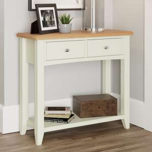 Gilford Wooden 2 Drawers Console Table In White