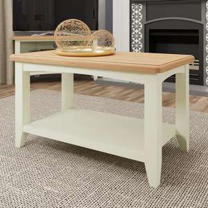 Gilford Wooden Coffee Table In White
