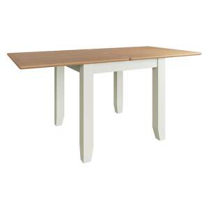 Gilford Extending Wooden Flip Top Dining Table In White