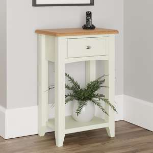 Gilford Wooden Side Table In White