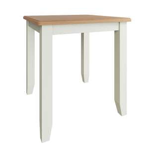 Gilford Square Wooden Dining Table In White