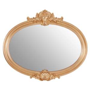 Gisegot Neoclassical Design Wall Mirror In Gold