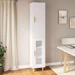 Glens Wooden Highboard With 2 Doors In White