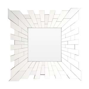 Glitacoz Square Wall Mirror In Silver