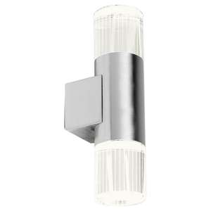 Grant 2 Lights Crystal Diffusers Wall Light In Polished