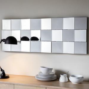 Gravois Rectangular Wall Mirror With Silver Crackle Frame