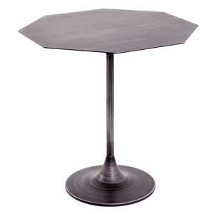 Greenbay Octagonal Metal Side Table In Black Mottled