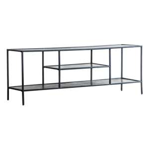 Hadston Metal Shelving Unit In Antique Silver