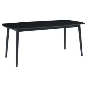 Hamden Rectanuglar Wooden Dining Table In Black