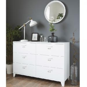 Hampstead Stylish Wooden Chest Of Drawers In White