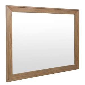 Hants Wall Mirror In Smoked Oak Wooden Frame